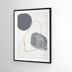 Cargar imagen en el visor de la galería, Cuadro Abstracto Nórdico Azul Dos