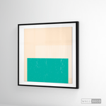 Cargar imagen en el visor de la galería, Cuadro Abstracto Minimal Sunset Menta