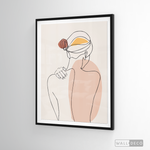 Cargar imagen en el visor de la galería, Cuadro Mujer Line Art Dos