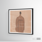 Cargar imagen en el visor de la galería, Cuadro Minimalista Figura Humana Tres