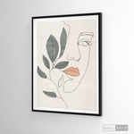 Cargar imagen en el visor de la galería, Cuadro Face Line Botánico