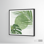 Cargar imagen en el visor de la galería, Cuadro Botánico Monstera Palma