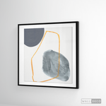 Cargar imagen en el visor de la galería, Cuadro Abstracto Nórdico Azul Dos