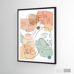 Cargar imagen en el visor de la galería, Cuadro Face Line Mujeres