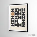 Cargar imagen en el visor de la galería, Cuadro Minimalista Geométrico Café