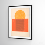 Cargar imagen en el visor de la galería, Cuadro Abstracto Minimal Sunset Orange