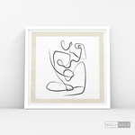 Cargar imagen en el visor de la galería, Cuadro Minimalista Figura Humana