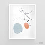 Cargar imagen en el visor de la galería, Cuadro Abstracto Nórdico Pastel Uno