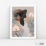 Cargar imagen en el visor de la galería, Cuadro Mujer Afro Tulipanes