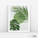 Cargar imagen en el visor de la galería, Cuadro Botánico Monstera Palma