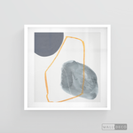 Cargar imagen en el visor de la galería, Cuadro Abstracto Nórdico Azul Dos