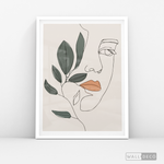 Cargar imagen en el visor de la galería, Cuadro Face Line Botánico