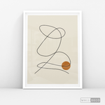 Cargar imagen en el visor de la galería, Cuadro Minimalista Knot Café