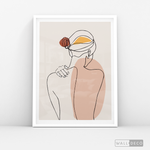 Cargar imagen en el visor de la galería, Cuadro Mujer Line Art Dos