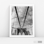 Cargar imagen en el visor de la galería, Cuadro New York Brooklyn Bridge Vertical