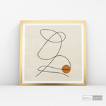 Cargar imagen en el visor de la galería, Cuadro Minimalista Knot Café