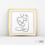 Cargar imagen en el visor de la galería, Cuadro Minimalista Figura Humana