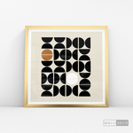 Cargar imagen en el visor de la galería, Cuadro Minimalista Geométrico Café