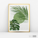 Cargar imagen en el visor de la galería, Cuadro Botánico Monstera Palma