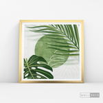 Cargar imagen en el visor de la galería, Cuadro Botánico Monstera Palma