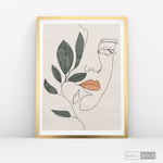 Cargar imagen en el visor de la galería, Cuadro Face Line Botánico