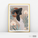 Cargar imagen en el visor de la galería, Cuadro Mujer Afro Tulipanes