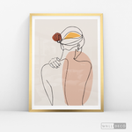 Cargar imagen en el visor de la galería, Cuadro Mujer Line Art Dos