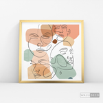 Cargar imagen en el visor de la galería, Cuadro Face Line Mujeres