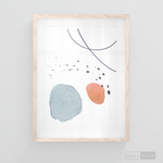 Cargar imagen en el visor de la galería, Cuadro Abstracto Nórdico Pastel Uno