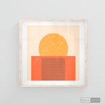 Cargar imagen en el visor de la galería, Cuadro Abstracto Minimal Sunset Orange