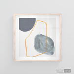 Cargar imagen en el visor de la galería, Cuadro Abstracto Nórdico Azul Dos