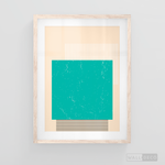 Cargar imagen en el visor de la galería, Cuadro Abstracto Minimal Sunset Menta