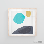 Cargar imagen en el visor de la galería, Cuadro Abstracto Nórdico Azul Tres