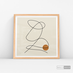 Cargar imagen en el visor de la galería, Cuadro Minimalista Knot Café