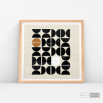 Cargar imagen en el visor de la galería, Cuadro Minimalista Geométrico Café