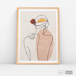 Cargar imagen en el visor de la galería, Cuadro Mujer Line Art Dos