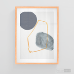 Cargar imagen en el visor de la galería, Cuadro Abstracto Nórdico Azul Dos