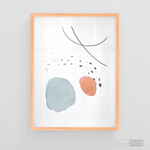 Cargar imagen en el visor de la galería, Cuadro Abstracto Nórdico Pastel Uno