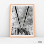 Cargar imagen en el visor de la galería, Cuadro New York Brooklyn Bridge Vertical
