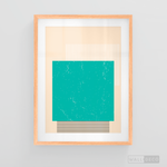 Cargar imagen en el visor de la galería, Cuadro Abstracto Minimal Sunset Menta