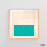 Cargar imagen en el visor de la galería, Cuadro Abstracto Minimal Sunset Menta