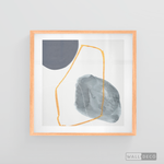 Cargar imagen en el visor de la galería, Cuadro Abstracto Nórdico Azul Dos