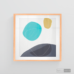 Cargar imagen en el visor de la galería, Cuadro Abstracto Nórdico Azul Tres