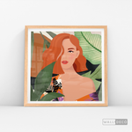 Cargar imagen en el visor de la galería, Cuadro Mujer Olivia