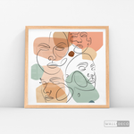 Cargar imagen en el visor de la galería, Cuadro Face Line Mujeres