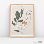 Cargar imagen en el visor de la galería, Cuadro Face Line Botánico