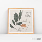 Cargar imagen en el visor de la galería, Cuadro Face Line Botánico