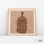 Cargar imagen en el visor de la galería, Cuadro Minimalista Figura Humana Tres