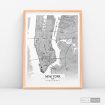 Cargar imagen en el visor de la galería, Cuadro New York Map Blanco