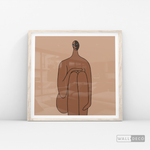 Cargar imagen en el visor de la galería, Cuadro Minimalista Figura Humana Tres